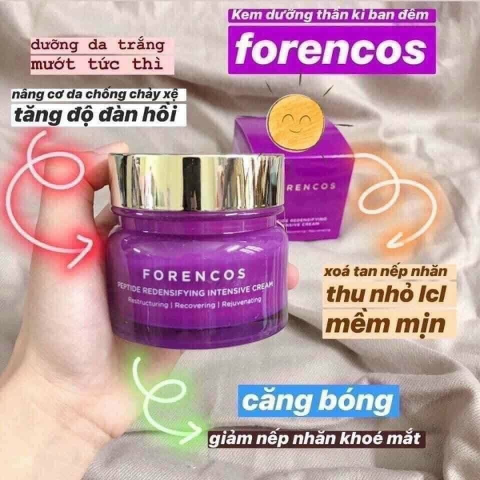 Kem Dưỡng Da Ban Đêm Forencos Peptide Hàn Quốc [MÀU TÍM] 50ml