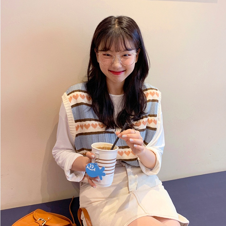 Áo len cổ chữ V đơn giản thời trang Hàn Quốc cho nữ | BigBuy360 - bigbuy360.vn