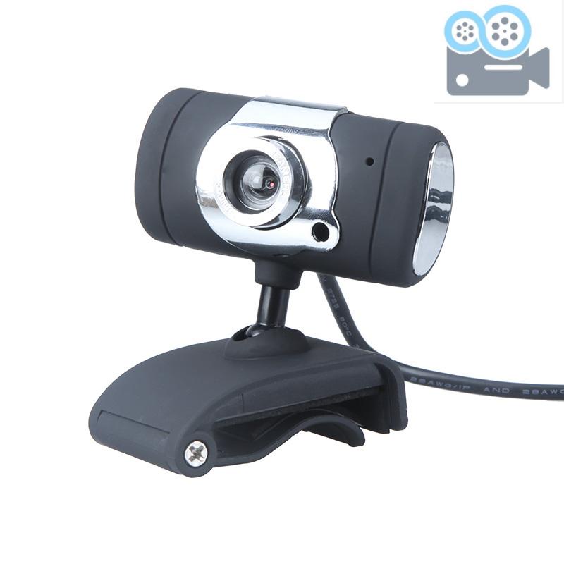 Webcam Usb 2.0 0.3 Million Pixels Hd Tích Hợp Micro Cho Máy Tính / Laptop Đen