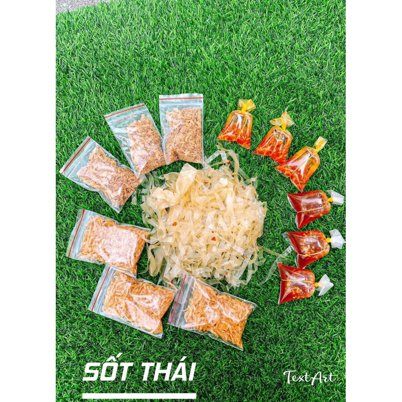 Bánh tráng sốt bơ hột gà- tỏi- sốt tắc- sốt bơ tôm yum