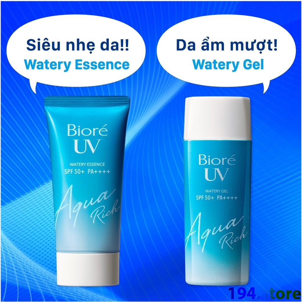 Kem chống nắng Biore UV Aqua Rich Watery Essence/Gel SPF 50+/ PA++++ ( nội địa nhật )  50g/90ml
