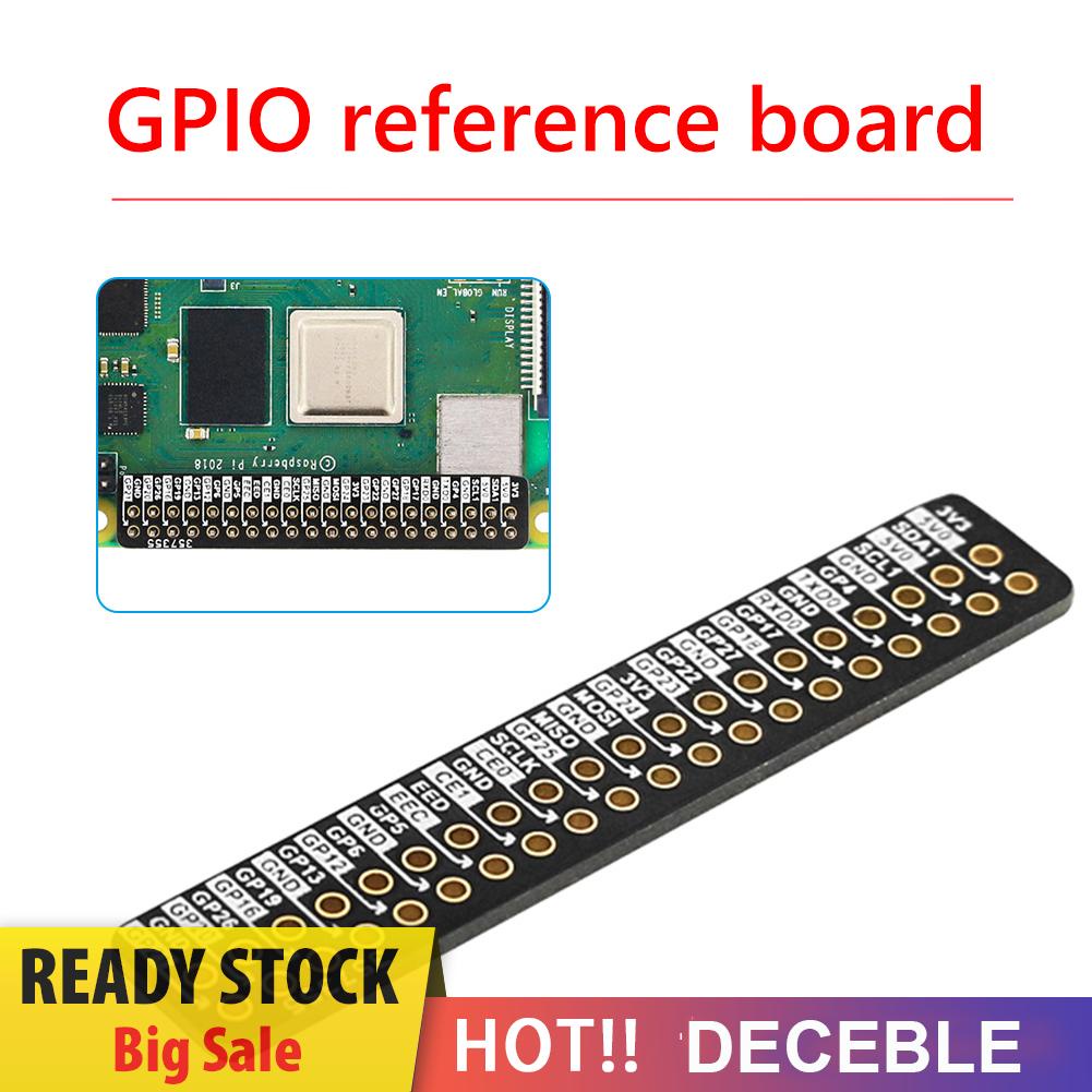 deceble Raspberry Pi 4B GPIO Reference Board Fit for Raspberry Pi 2 Type B/ B+