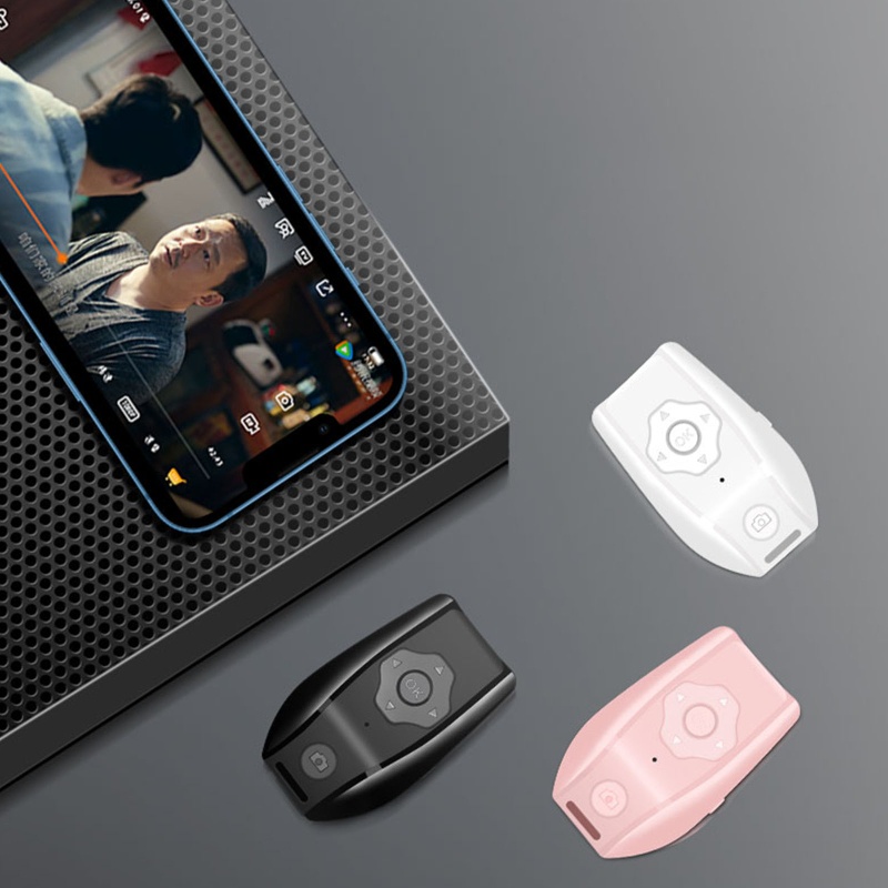 Li Điều Khiển Từ Xa BT Đa Năng Có Nút Nhấn Để Chụp Ảnh Selfie Cho Điện Thoại Di Động Có Thể Cuộn Lại