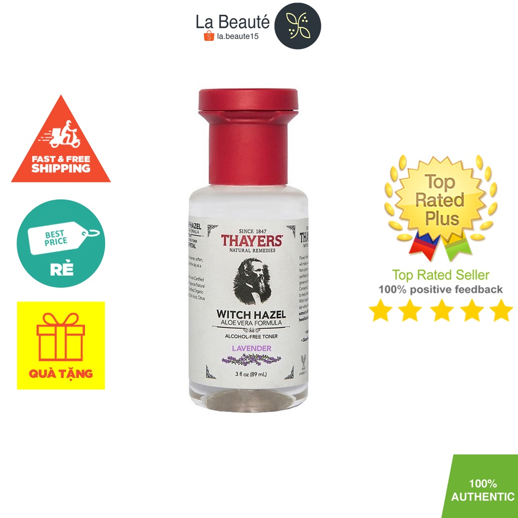 Thayers Alcohol-Free Toner Lavender Witch Hazel - Nước Cân Bằng Da, Không Cồn