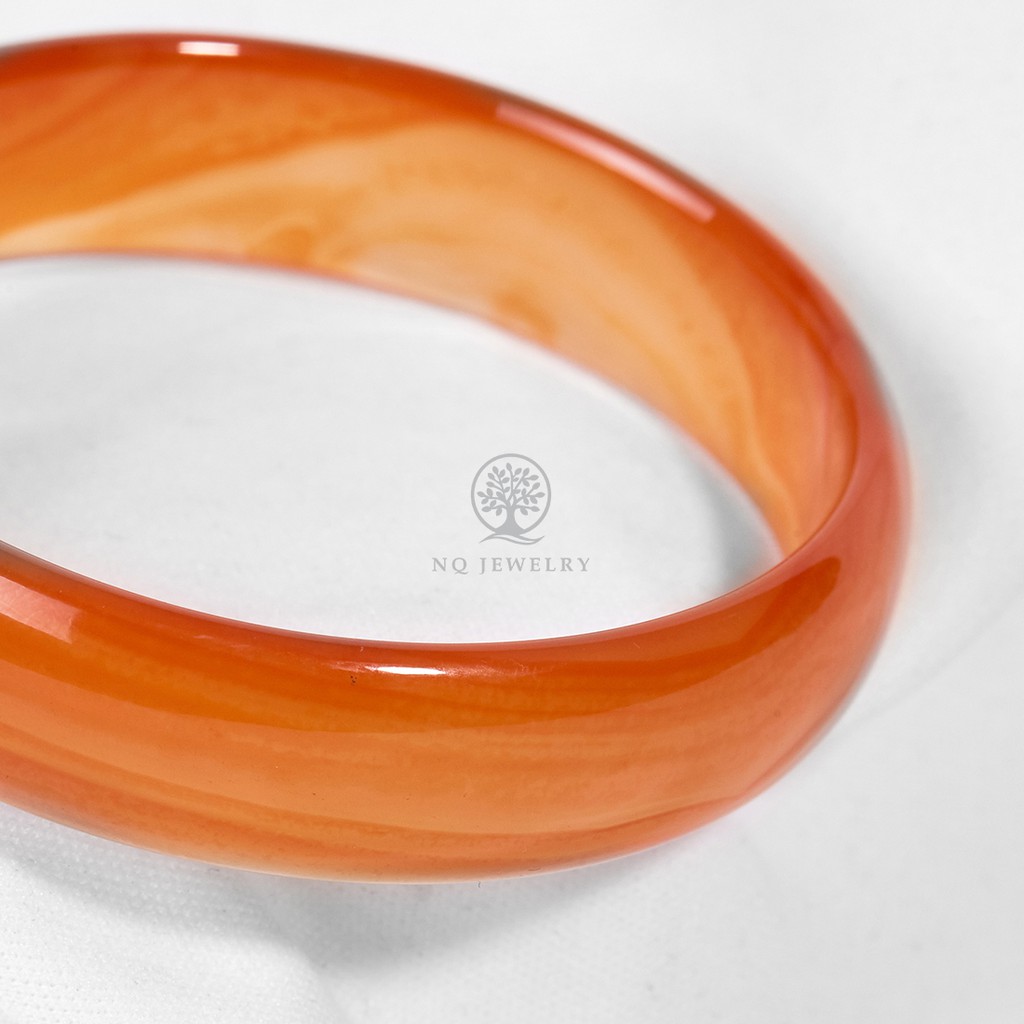 Vòng mã não cam ni 52 - 58 - Vòng đeo tay mã não cam NQ Jewelry