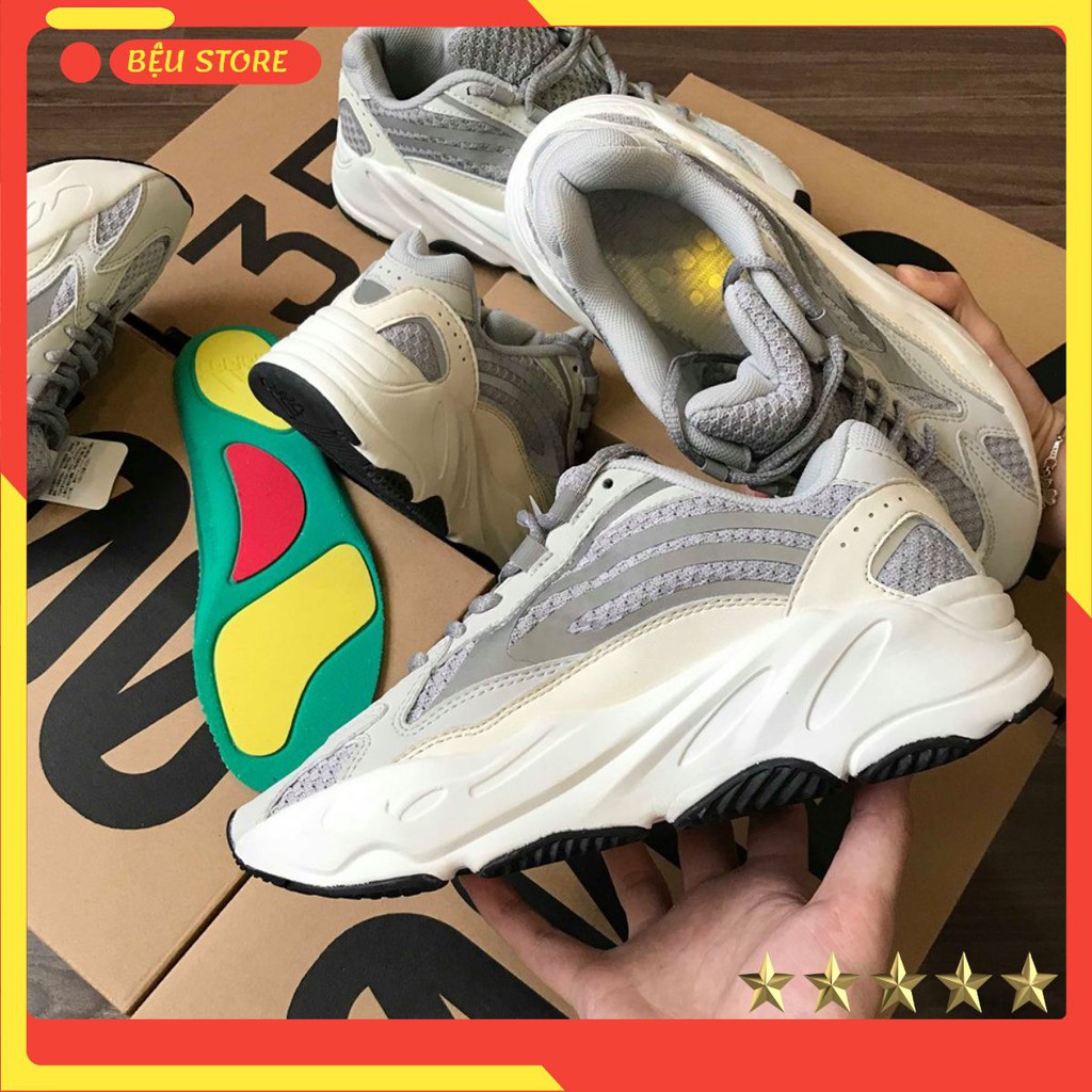 Giày thể thao ⚜️FREESHIP⚜️ Giày Sneakers Yz700 static Phản Quang - Giày thể thao nam nữ phong cách cá tính nổi bật