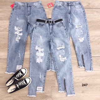 Quần jean dáng baggy siêu đẹp lên dáng cực trẻ trung và năng động ... các nàng lên đơn đi nhé 👌👌👌 3 size: SML 💋💋💋z