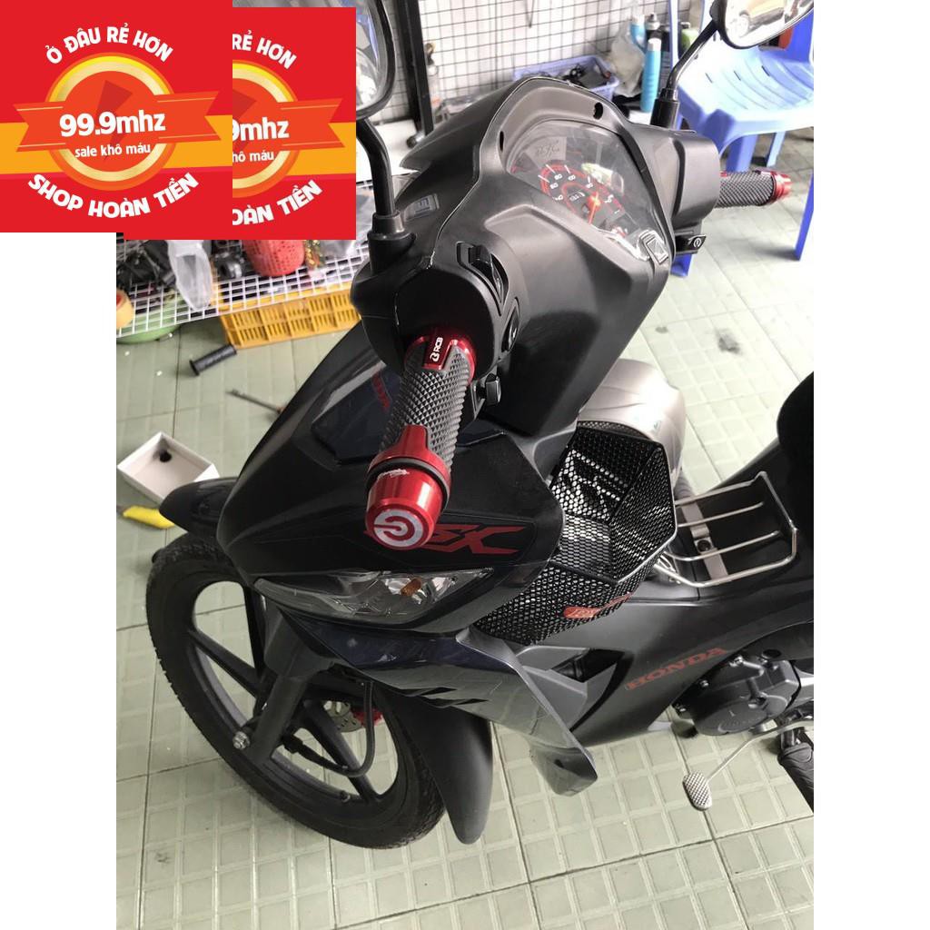 Combo Bao tay Racing Boy viền nhôm chính hãng có tem màu đỏ + Cặp gù tay lái Brembo màu đỏ