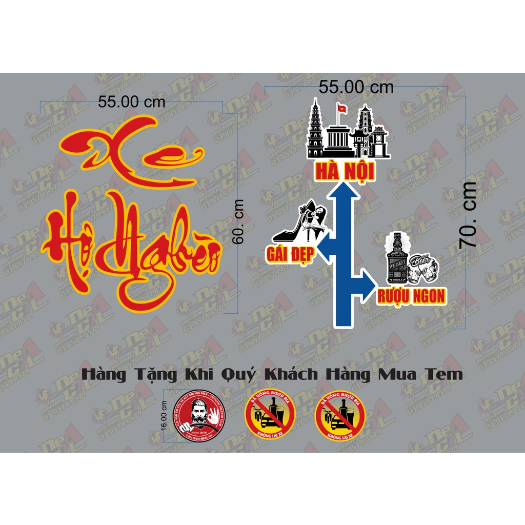 Tem Dán Thùng Xe Ô tô Tải