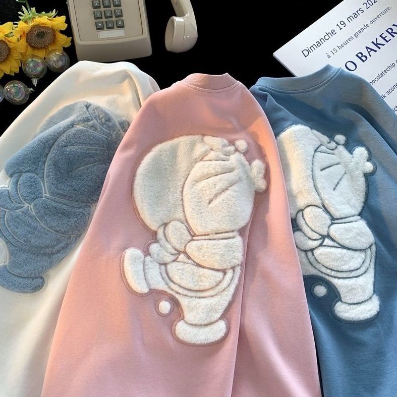 Jiashucheng Áo Thun Nữ Ngắn Tay In Hình Mèo Tinkerbell Thời Trang