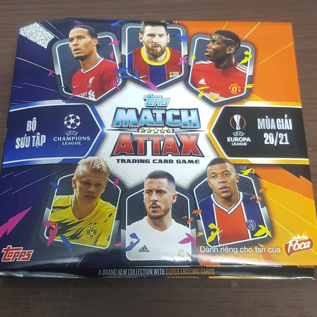 Trọn bộ album thẻ in Match Attax 2020/2021 phiên bản Việt hoá