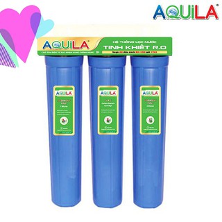 Bộ Lọc Nước Sinh Hoạt, bộ lọc thô 3 Cấp Ly 20'' (Xanh) đã kèm lõi lọc