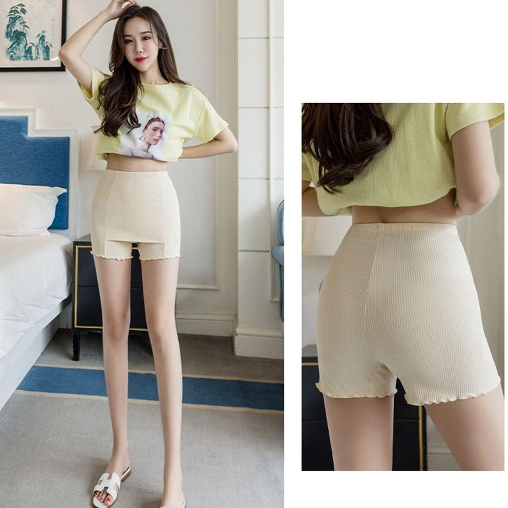 Quần Lót Boxer Ngắn Hai Lớp Bằng Lụa Lạnh Thoải Mái Quyến Rũ Thời Trang Mùa Hè Dành Cho Nữ