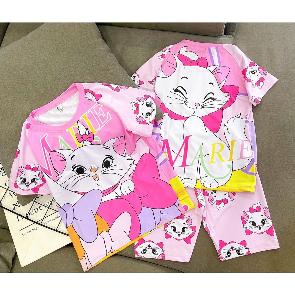 Bộ đồ Lửng bé Gái in hình 3D (9-40Kg) chất liệu mềm mịn thoáng mát được các bé gái yêu thích Bán Chạy Nhất 2021###