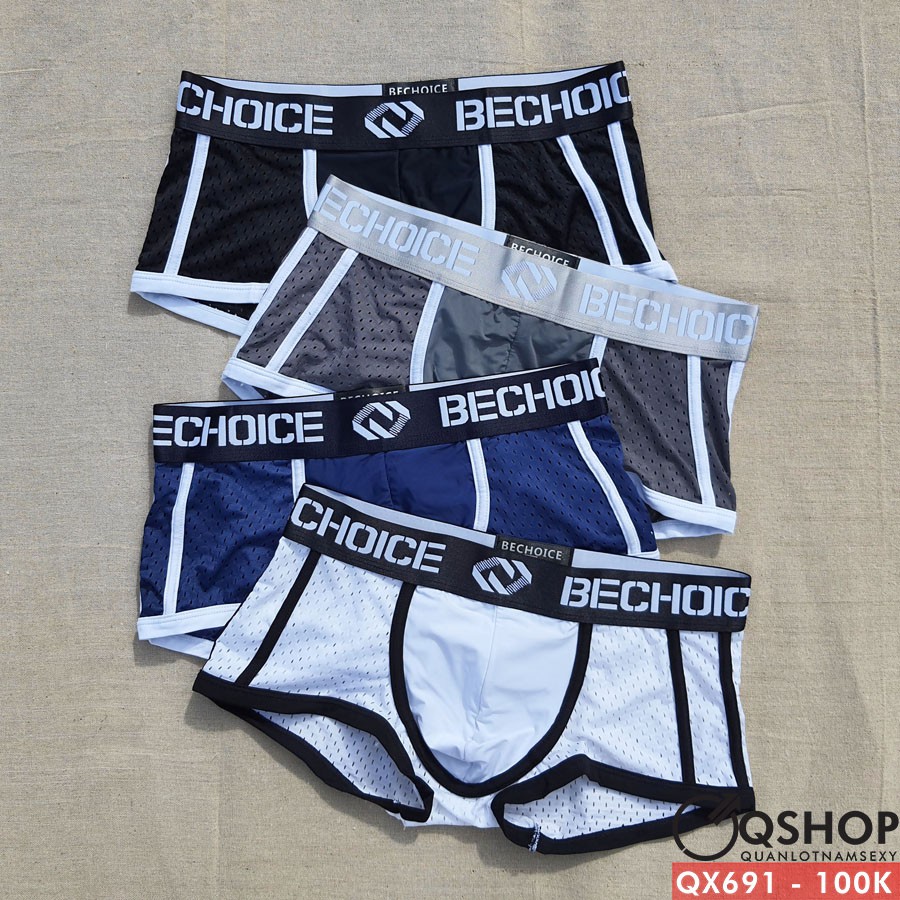 Quần lót boxer nam thun lưới lỗ QSHOP QX691