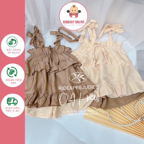 Bộ 2 dây cho bé gái chất đũi từ 8-17kg- bộ 2 dây điệu đà cho bé gái K137