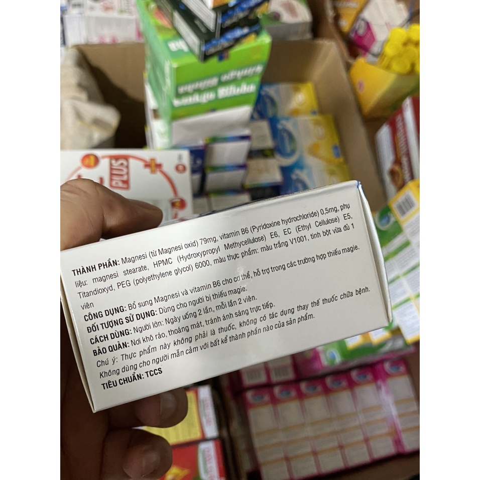 Magnesi B6 bổ sung vitamin B6 và Magnesi 100viên