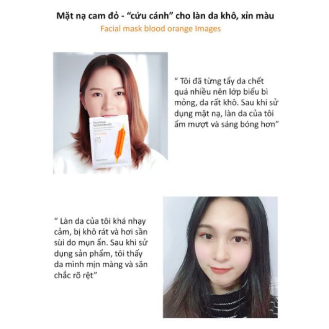 Mặt nạ dưỡng trắng da IMAGES nội địa trung cam đỏ | Thế Giới Skin Care