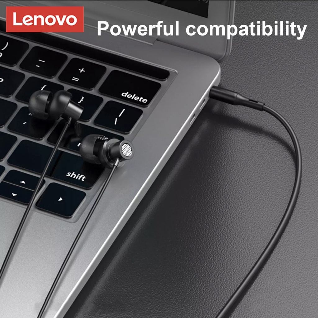 Tai Nghe Kèm Mic Lenovo TW130 Chỉnh Âm Lượng,Kết nối Jack 3,5mm Với Điện Thoại,Máy Tính,Laptop,Máy Tính Bảng
