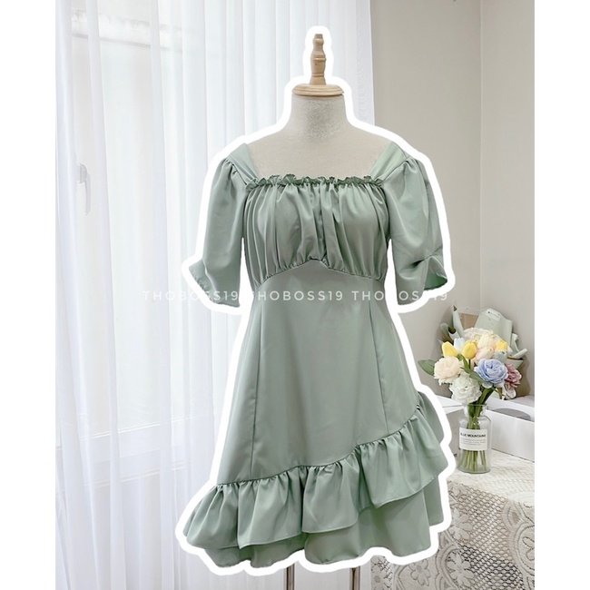 Đầm Bigsize Tay Lỡ Đuôi Xoè