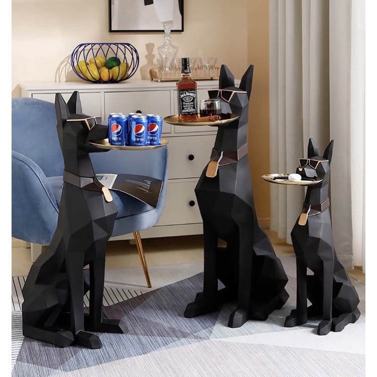 Tượng Chú Chó Bồi Bàn Decor Nhà Cửa Siêu Đẹp