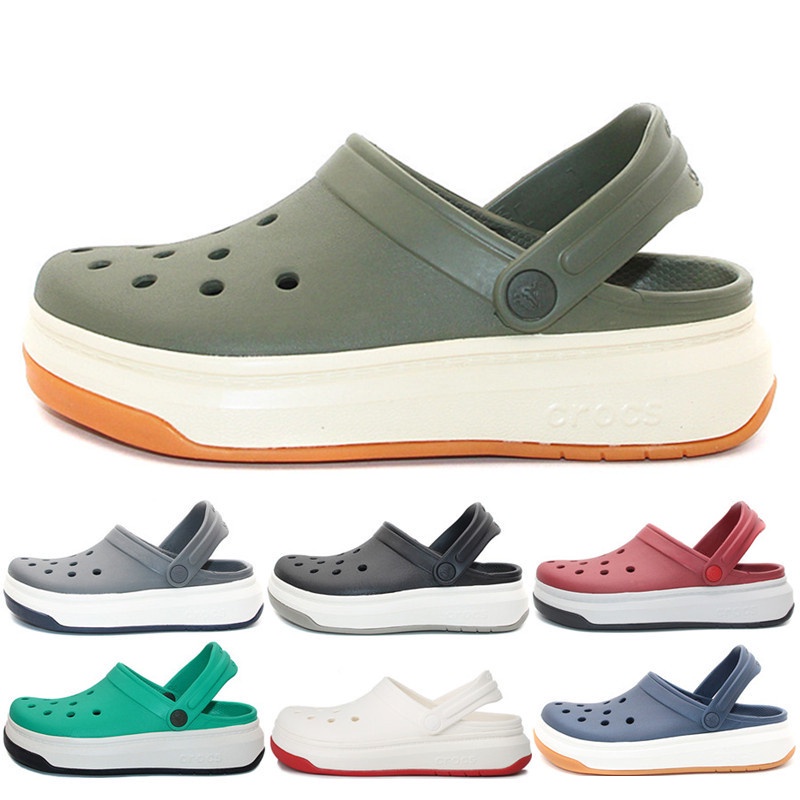 Dép Crocs Thể Thao Đế Dày Unisex Chính Hãng kasut perempuan Dễ Thương Hàng Có Sẵn 206122]