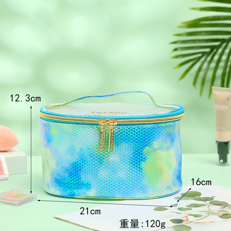 Túi Đựng Mỹ Phẩm mini Bằng Da pu Màu gradient Xinh Xắn