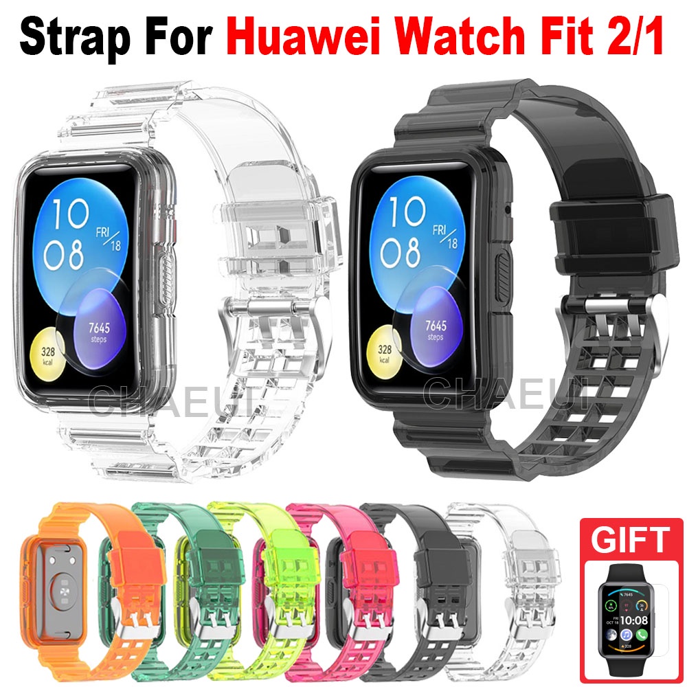 Dây Đeo Silicone Trong Suốt Cho Đồng Hồ Thông Minh Huawei Watch Fit 2/1