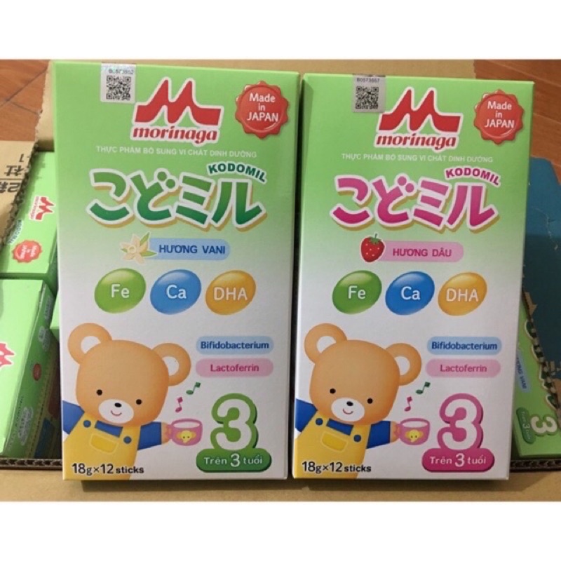 Sữa Morinaga số 3 hộp giấy 216g gói lẻ 18g date cận