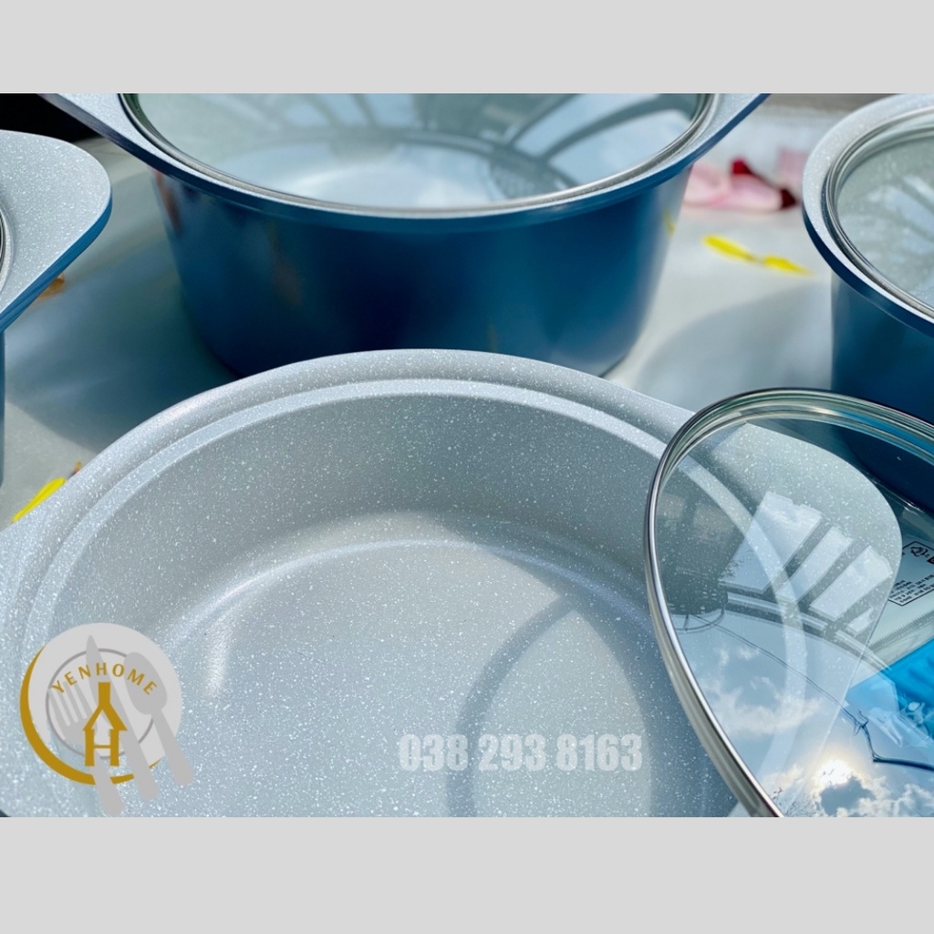 Combo 5 nồi chảo Hàn Quốc cao cấp chống dính