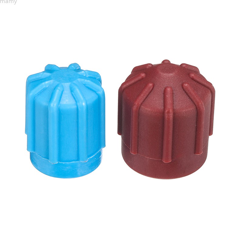 Set 2 nắp đậy van điều hòa không khí điện áp cao và thấp R134A A/C thích hợp cho xe hơi