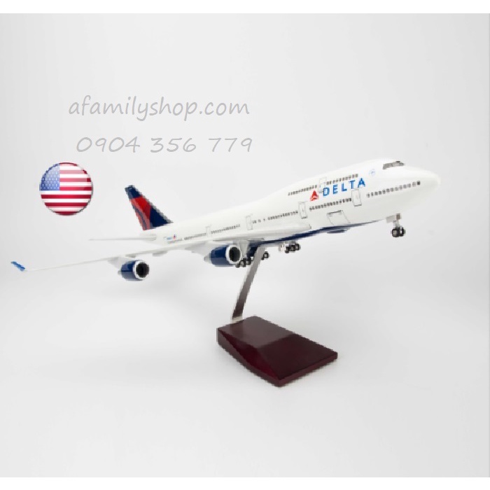 Mô hình máy bay Delta Airlines Boeing B747