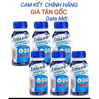 Combo 6 chai sữa nước ensure original hương vani date mới