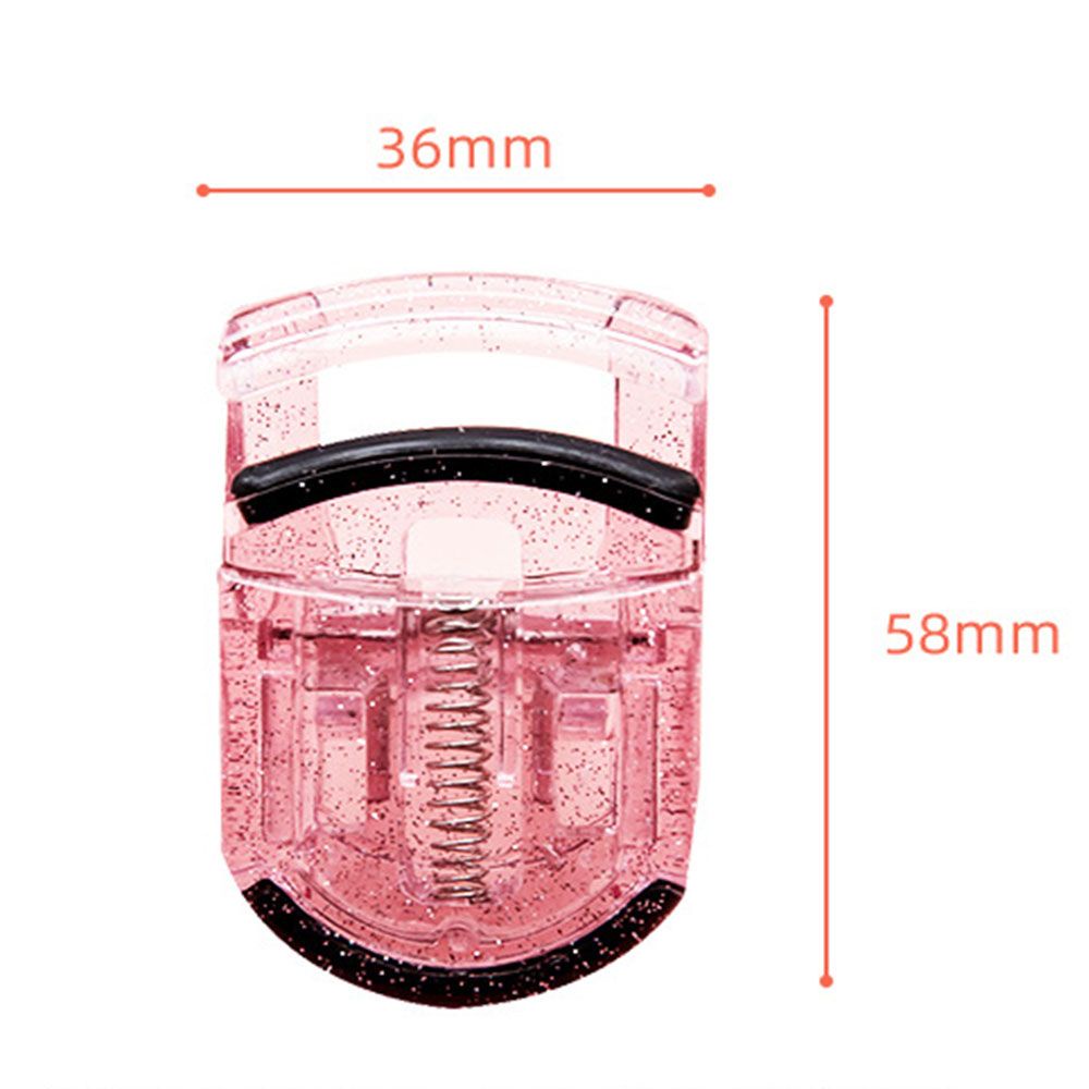 [Hàng mới về] Kẹp bấm mi mini bằng nhựa trong suốt phối kim sa lâu bền nhiều màu sắc tùy chọn