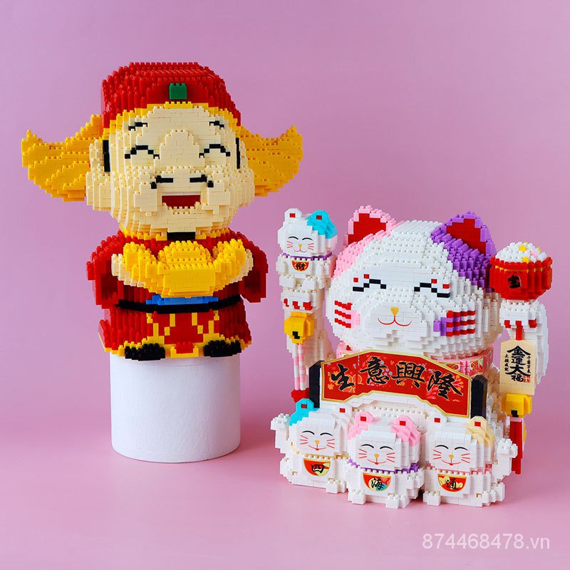 Bộ đồ chơi lắp ráp lego hình chú mèo vui nhộn U9y0