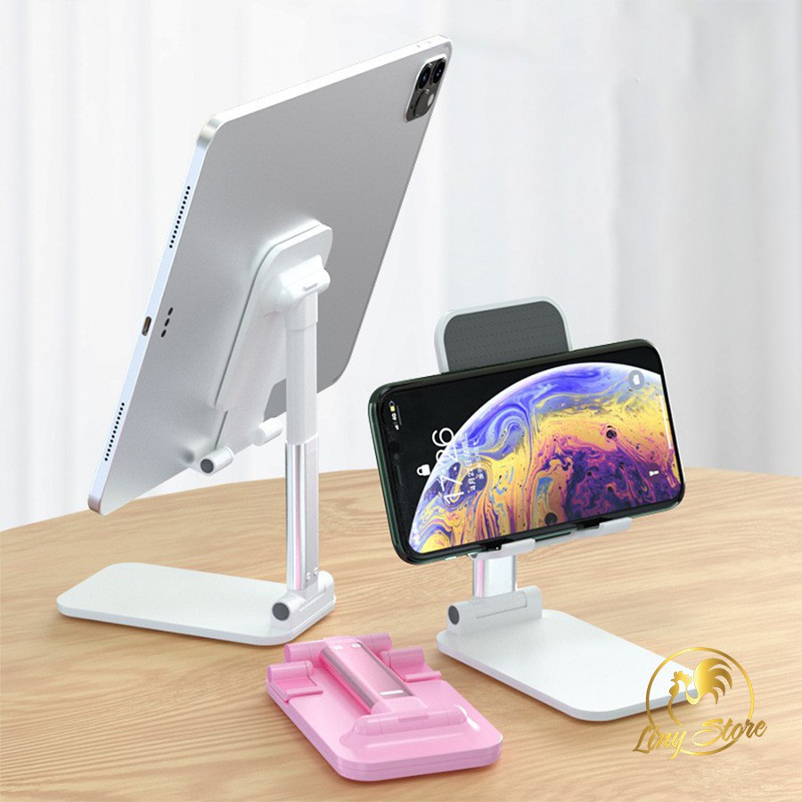 Giá đỡ điện thoại iPad gấp gọn tiện lợi để bàn giúp hạn chế tê mỏi tay khi sử dụng điện thoại iPad
