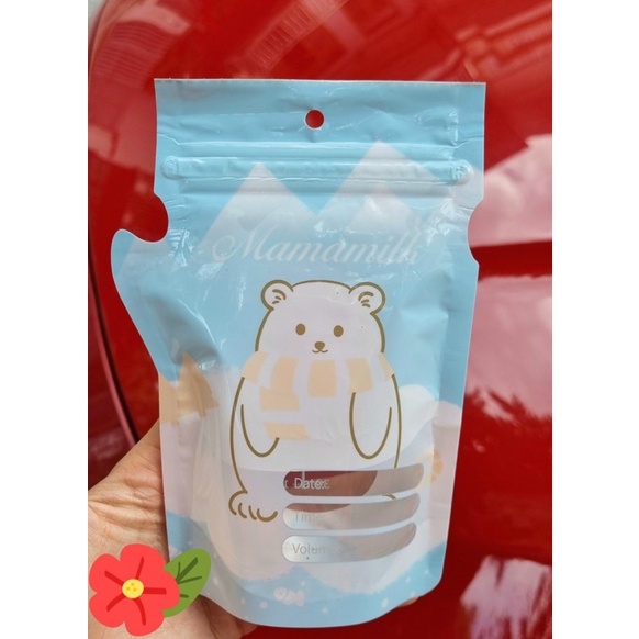 hộp 30 túi trữ sữa vcoool 180ml có vòi