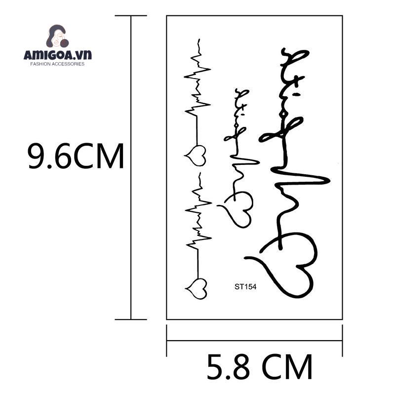 ✨✨Nhãn dán hình xăm tạm thời chống nước phong cách ngẫu nhiên cá tính thời trang dành cho nam và nữ