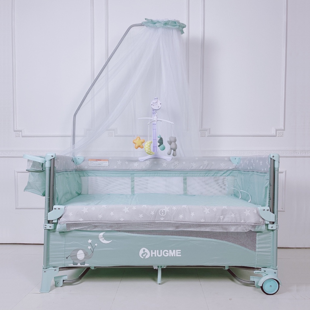 NÔI CŨI GẤP GỌN ĐA NĂNG CHO BÉ HUGME 99% - full phụ kiện [Thanh lý]