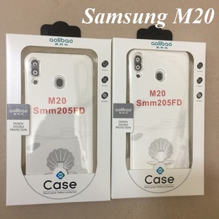 Ốp lưng Samsung Galaxy M20 - Ốp lưng chống sốc trong suốt, bo viền bảo vệ camera và máy