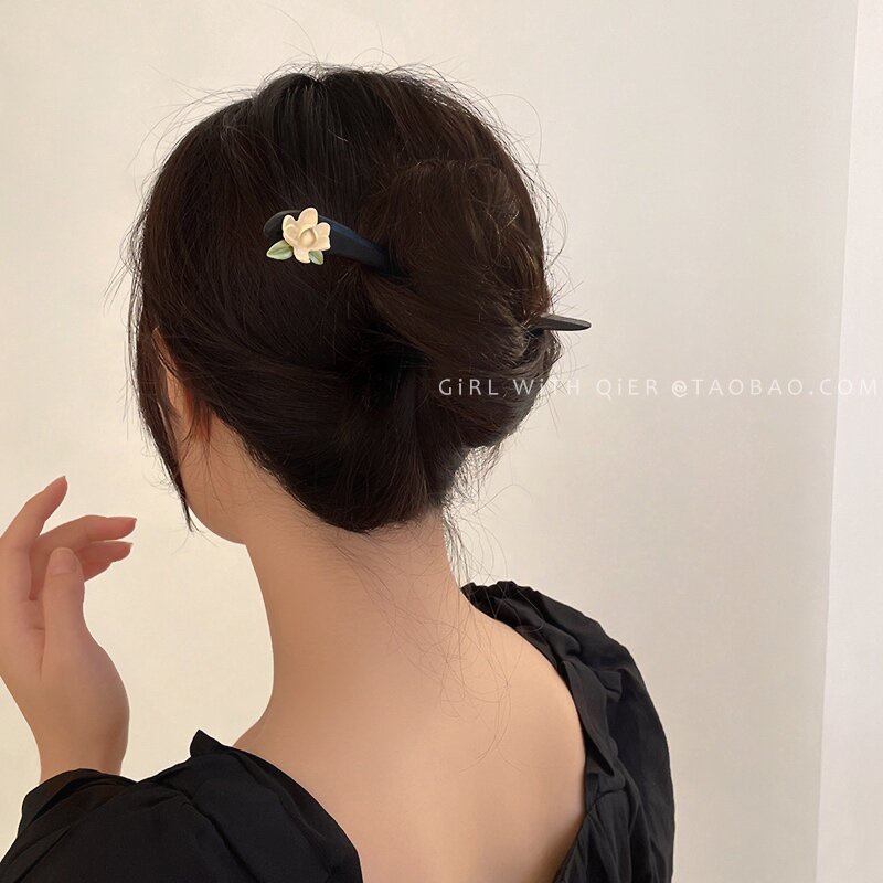Trâm Cài Tóc Bằng Gỗ Mun Phong Cách Trung Hoa Cổ Điển Cho Nữ