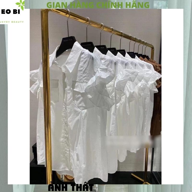 Áo sơ mi cánh tiên kiểu dáng hàn quốc ulzzang tiểu thư bánh bèo dễ thương, áo kiểu nữ - EOBISHOP