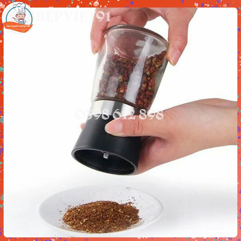 Lọ Xay Hạt Tiêu - Lọ Đựng Hạt Tiêu 2 trong 1 Bằng Thủy Tinh Cao Cấp