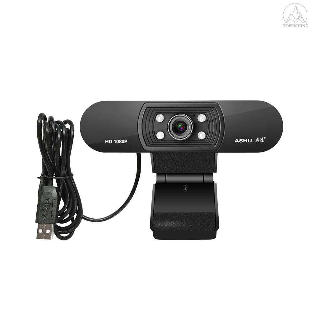 Webcam 2.0 megapixel HD 1080P tích hợp mic kết nối bằng USB 2.0