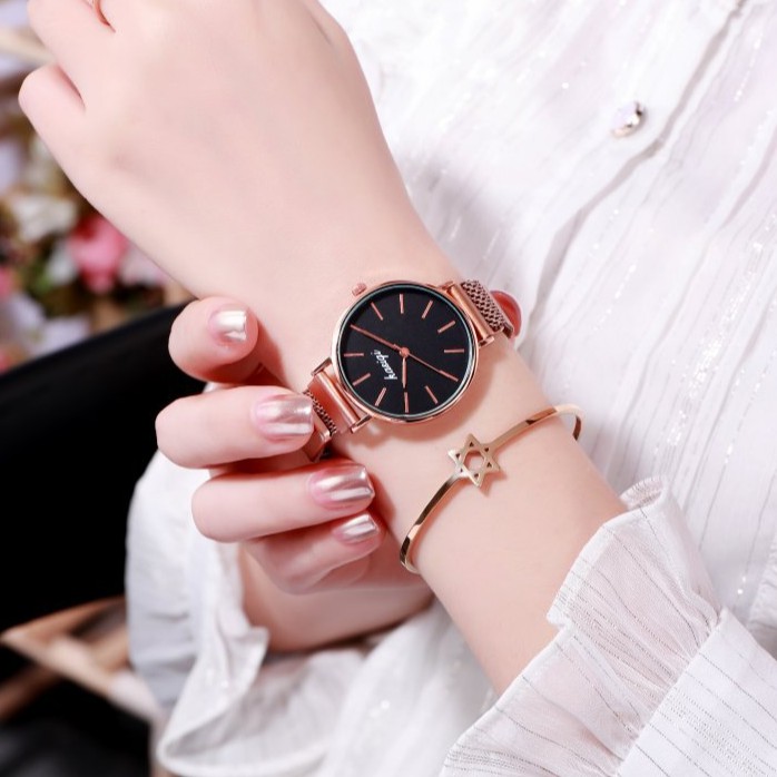 Đồng hồ thời trang nữ Kasiqi K01 dây nam châm vĩnh cửu cực đẹp, mỏng chỉ 7mm, thiết kế lịch lãm hiện đại | BigBuy360 - bigbuy360.vn