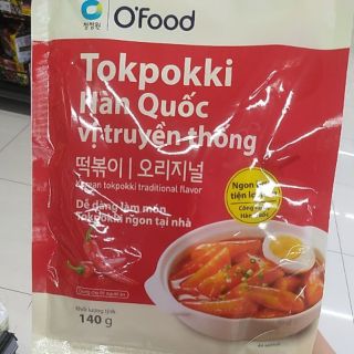 Tokpokki miwon vị truyền thống và pho mai gói 140g