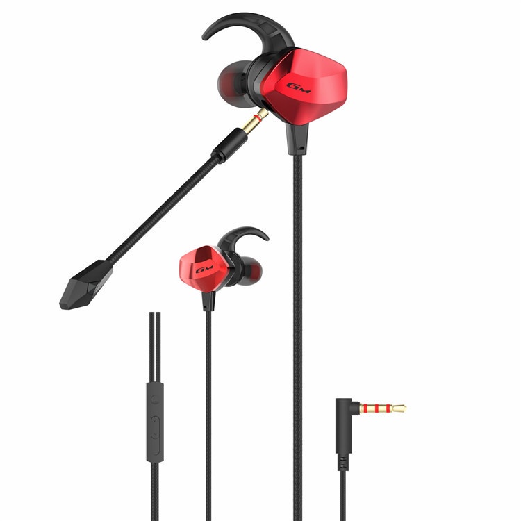 Tai nghe chơi Game có Mic rời GM007, tai nghe gaming, Dùng Được Cho Cả Máy Tính Và Điện Thoại,  Jack Chữ L