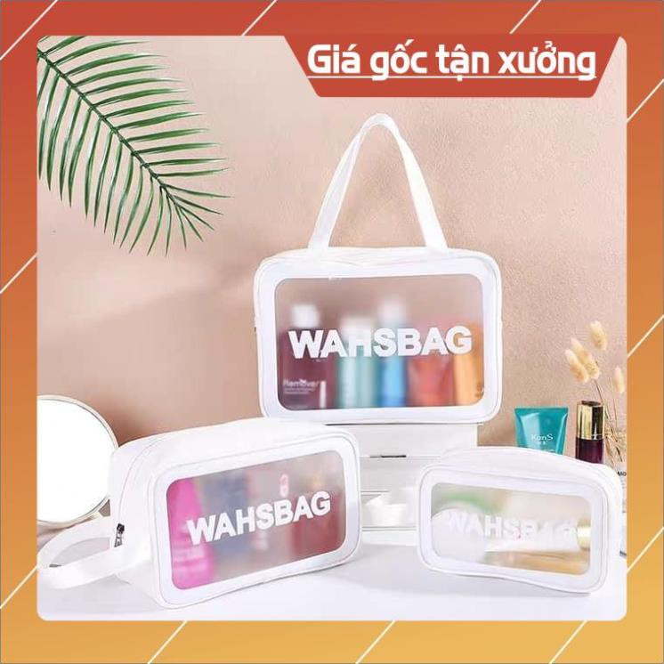 [Bán gía Gốc] Sét 3 túi đựng mỹ phẩm trong suốt mẫu mới, sét 3 túi mỹ phẩm washbag