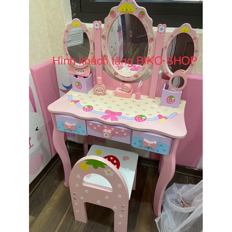 Đồ chơi bàn trang điểm bằng gỗ cỡ lớn cho bé nhiều mẫu - Biko Shop