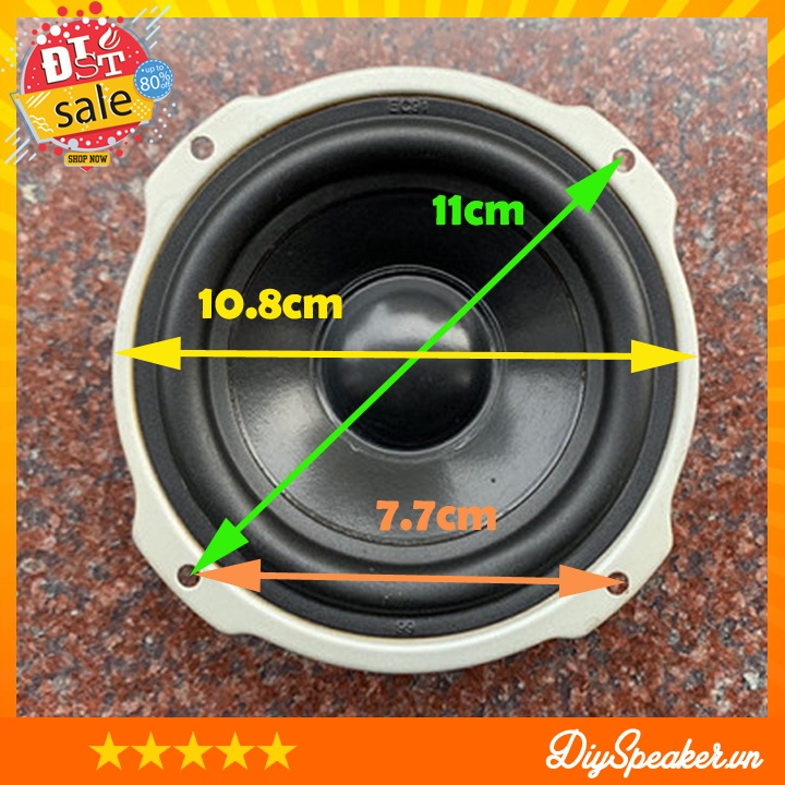 Củ loa mid bass B&O 4 inch, hàng siêu hiếm - Khung kim loại âm trầm mạnh mẽ từ DiySpeaker